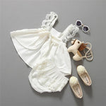 Baby Girl Sunsuit Backless Princess Dress + pants