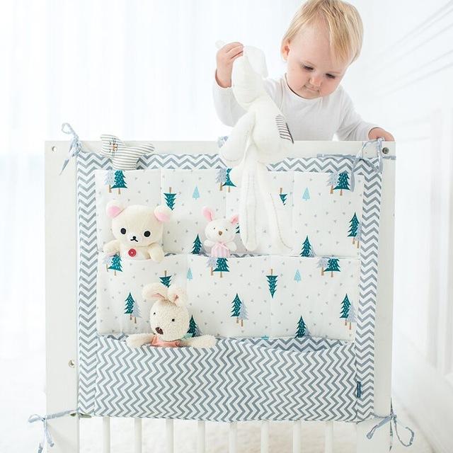Muslin Tree Bed Hanging Storage Bag