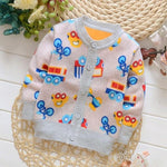 Infant  Girls Cardigan Round collar Sweaters