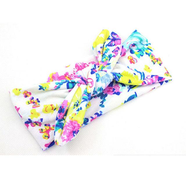 Boho Ribbon Elastic Baby Girl Bow Knot