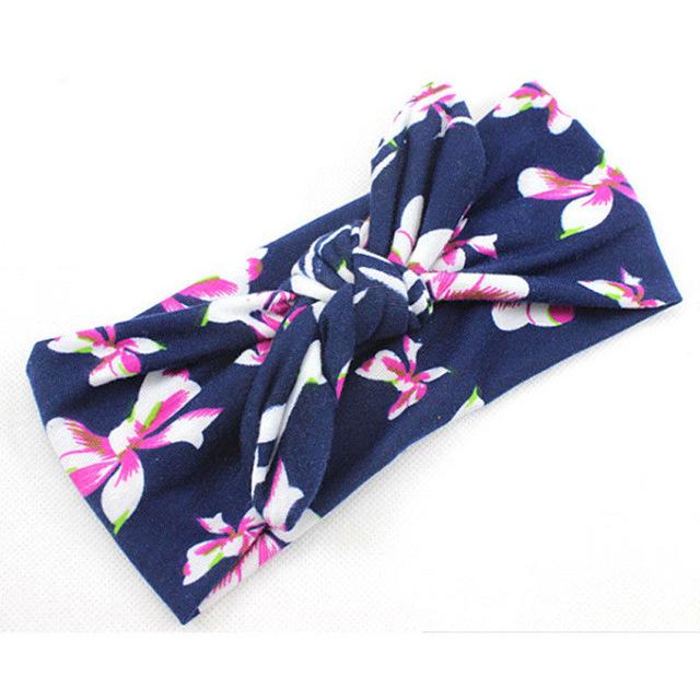 Boho Ribbon Elastic Baby Girl Bow Knot