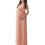 O Neck Hollow Out Maxi pregnancy dresses