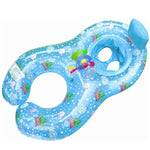 Inflatable swimming neck ring mother and child