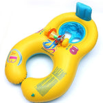 Inflatable swimming neck ring mother and child