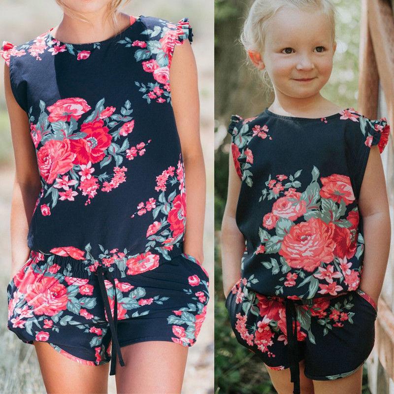 Mom Romper Jumpsuit Girl Sleeveless T-shirt