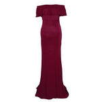 Collar Off Shoulder Sleeveless Maxi Long Maternity Dress