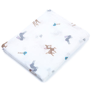100% Cotton Baby Swaddles Soft Blankets