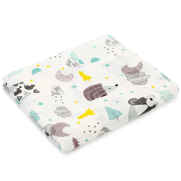 100% Cotton Baby Swaddles Soft Blankets