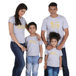 Father mother daughter son crown tshirt
