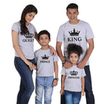 Father mother daughter son crown tshirt