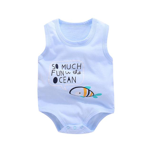 Pure Cotton Vest Clothes Baby Girl Sleeveless