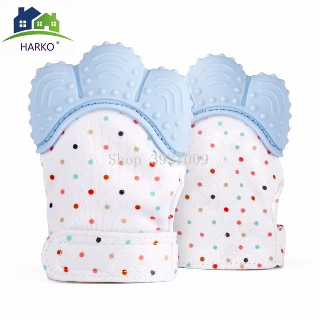 Baby Silicone Teething Mitten Glove