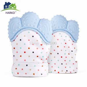 Baby Silicone Teething Mitten Glove