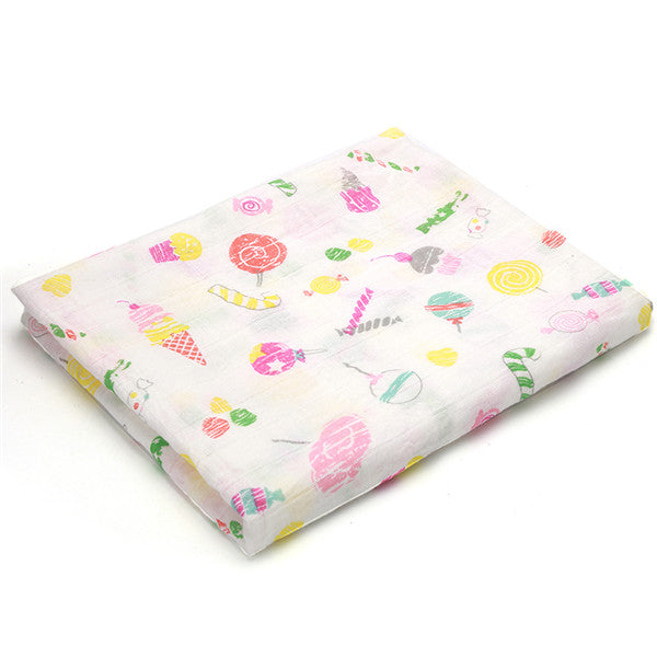 100% Cotton Baby Swaddles Soft Blankets