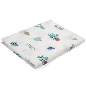 100% Cotton Baby Swaddles Soft Blankets